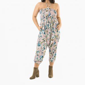 Buddha Pants Womens Drawstring Elastic Boho Key West Convertible Romper Lilly
